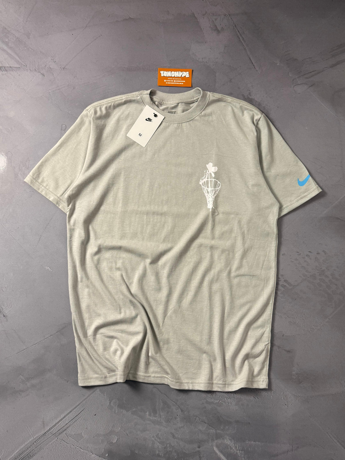 Camiseta Nike Hoops - Cinza