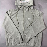 Moletom Nike Club C/Zíper - Cinza