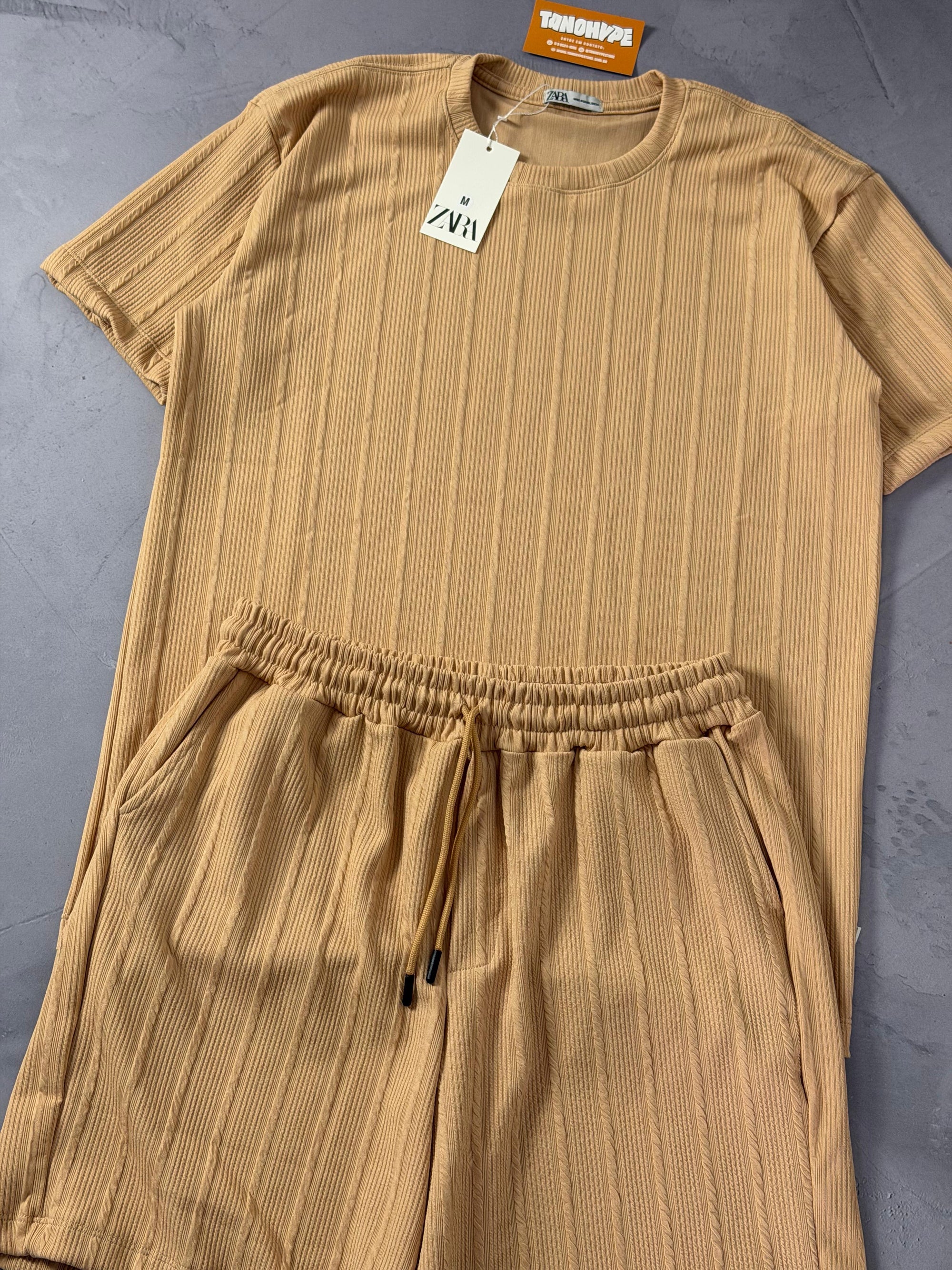 Conjunto Zara - Caqui