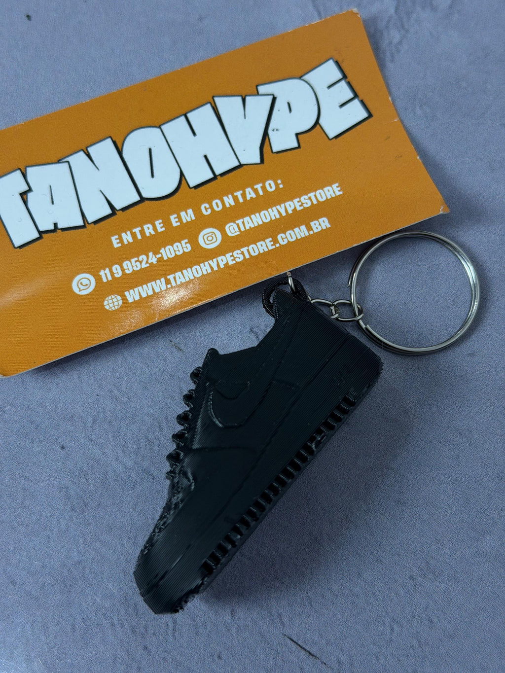 Chaveiro Nike Air Force - Preto