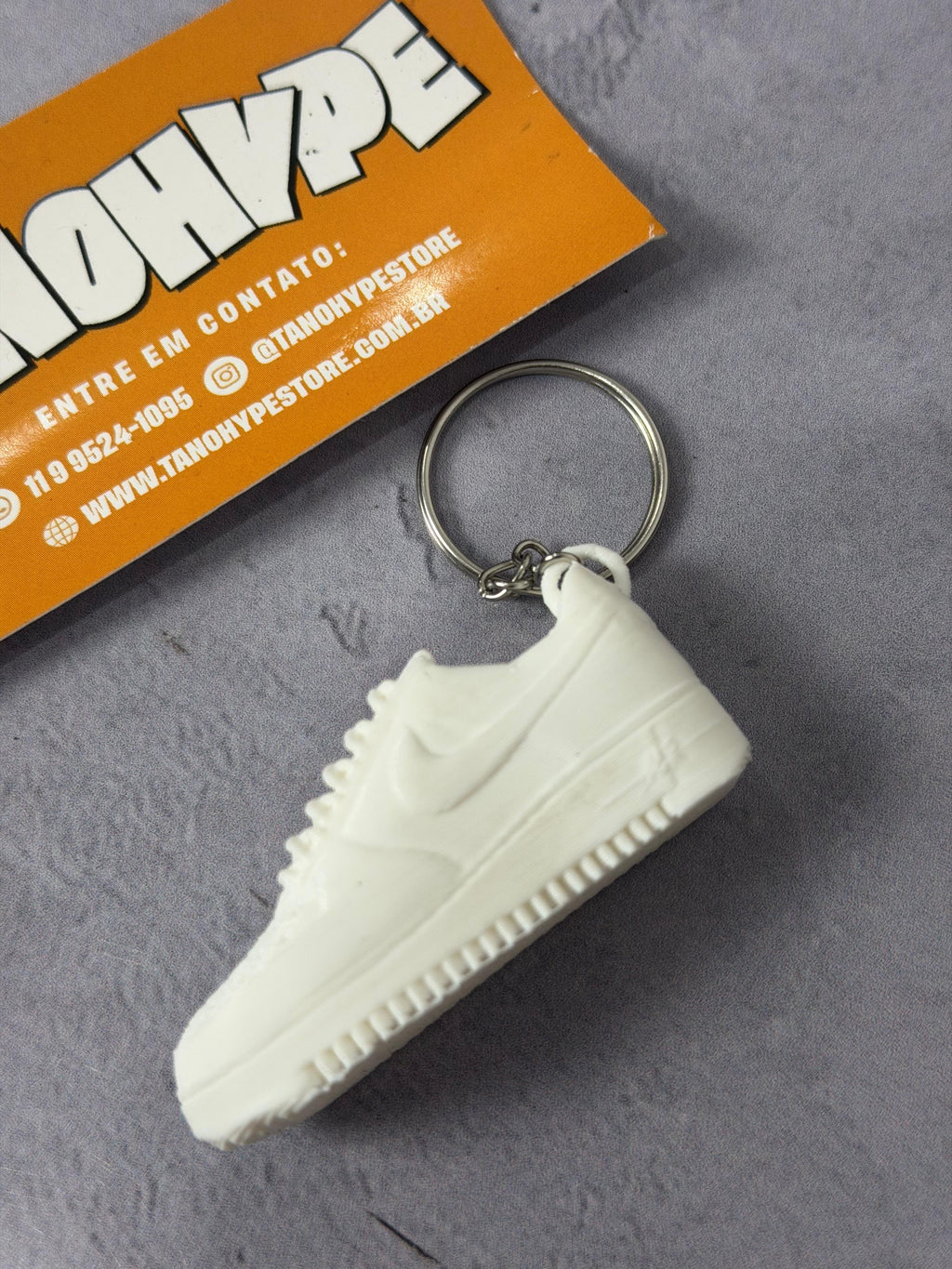 Chaveiro Nike Air Force - Branco