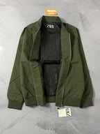 Jaqueta Zara Verde Militar
