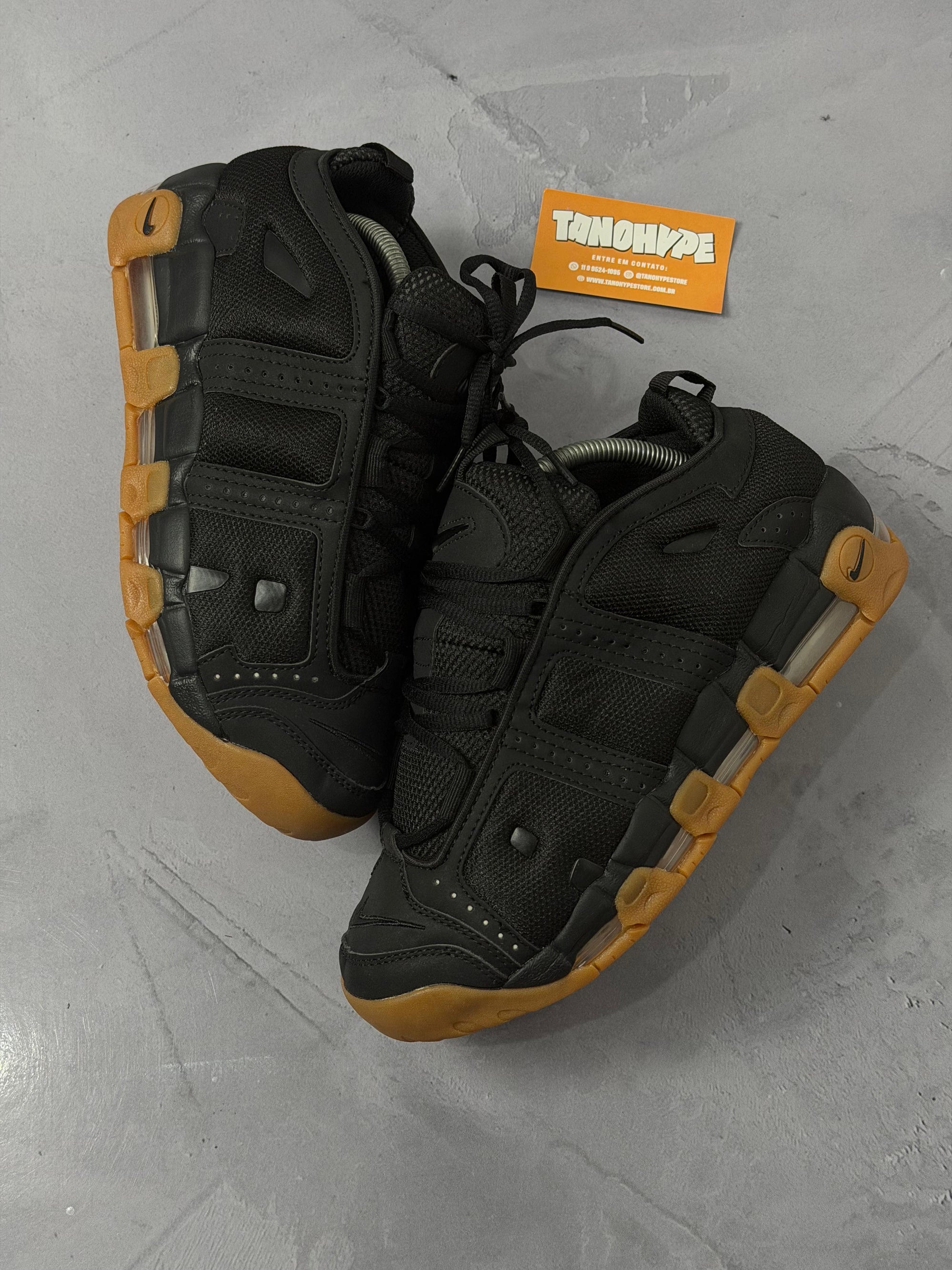 Tênis Nike Air More Uptempo Low - Black Gum