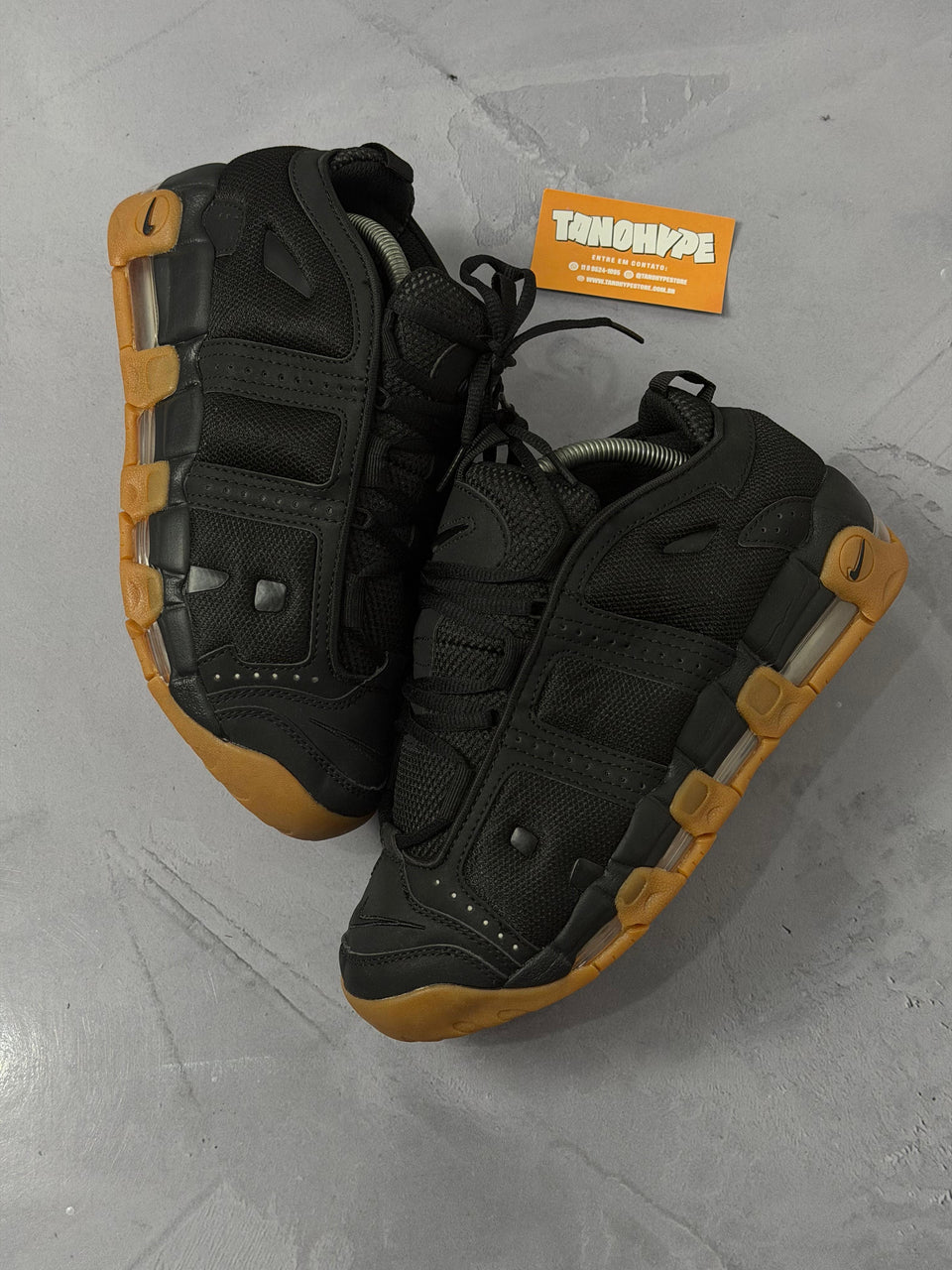 Tênis Nike Air More Uptempo Low - Black Gum