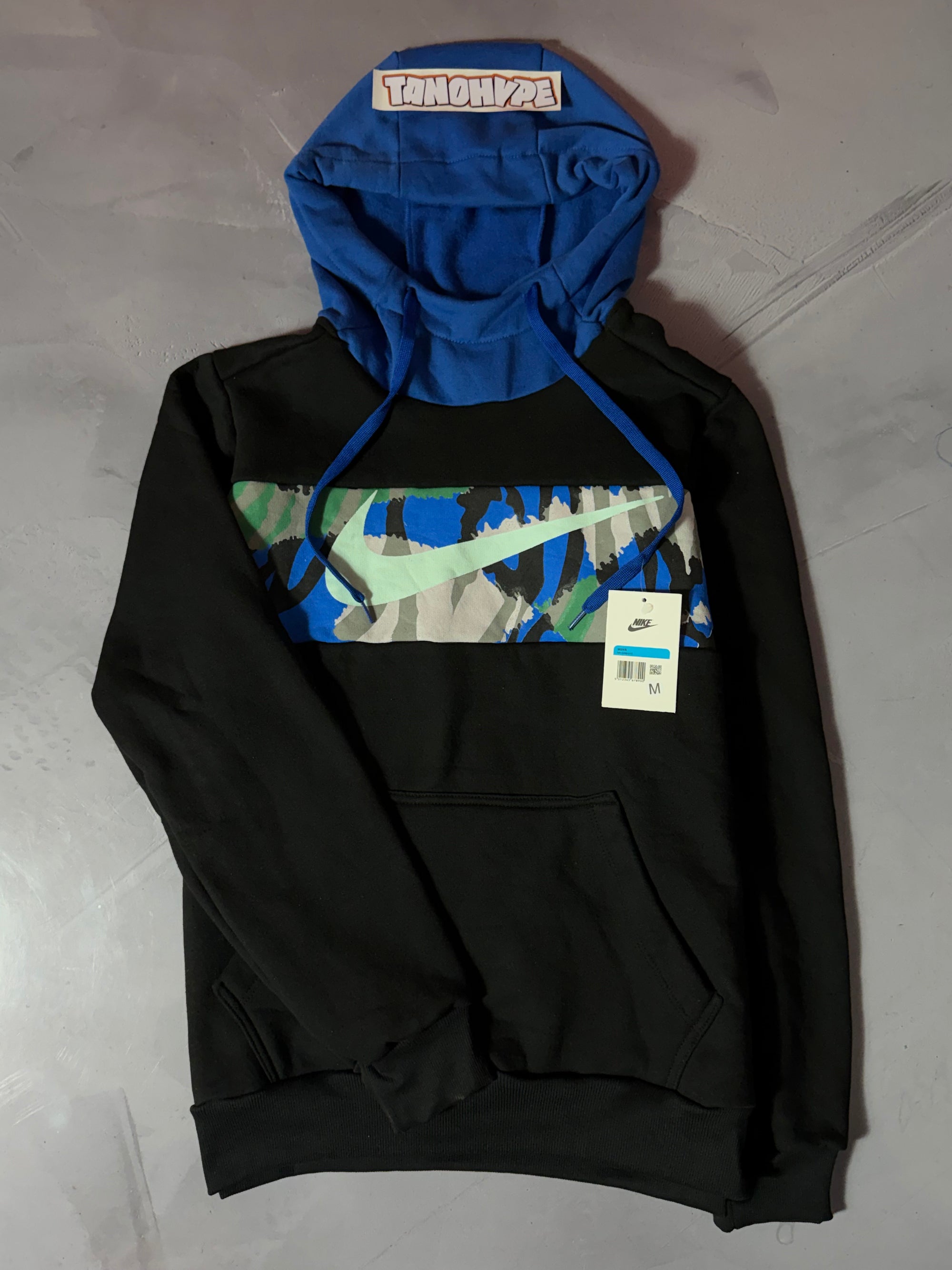 Moletom Nike Touca Azul - Preto