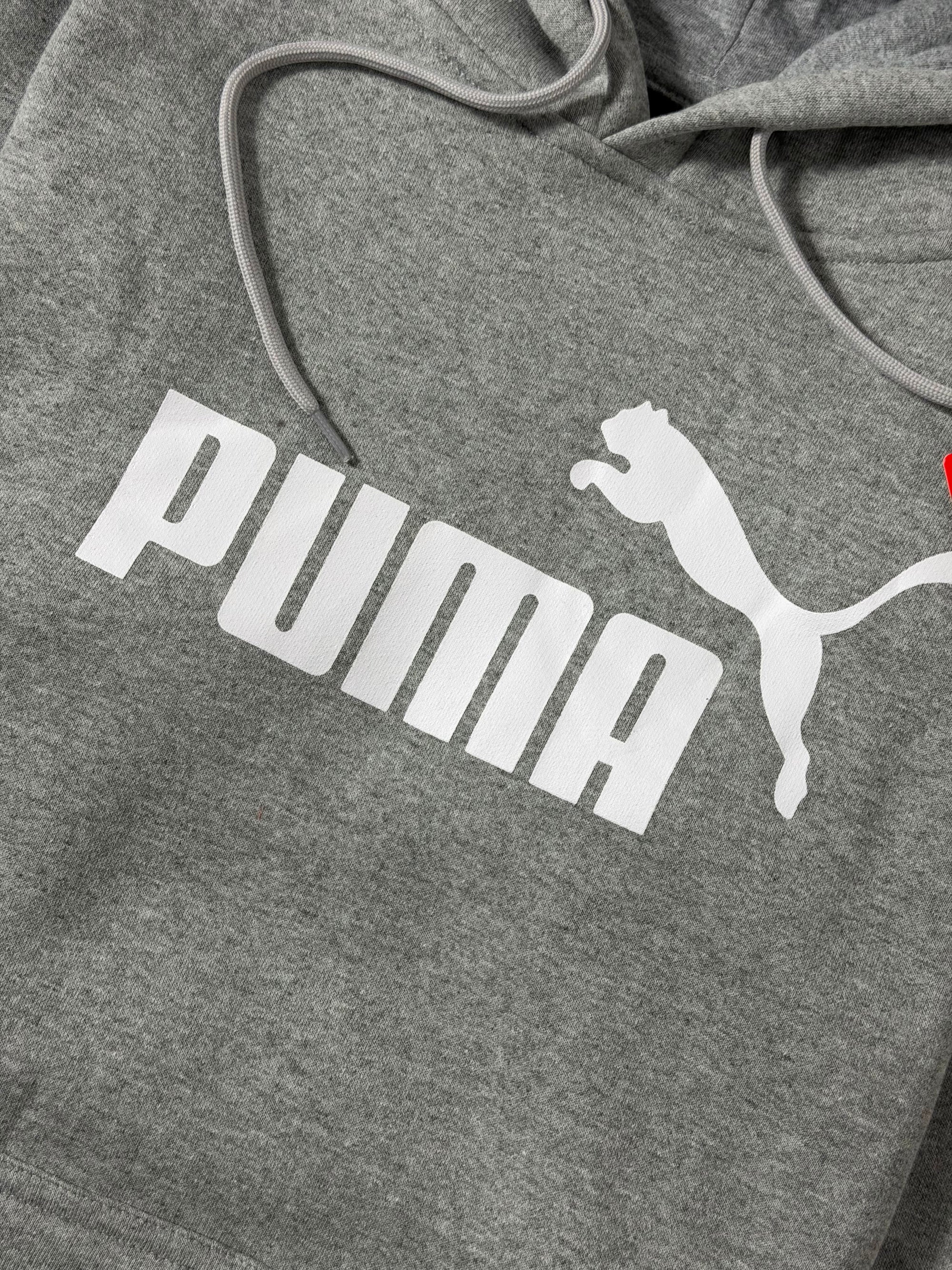 Moletom Puma Logo - Cinza