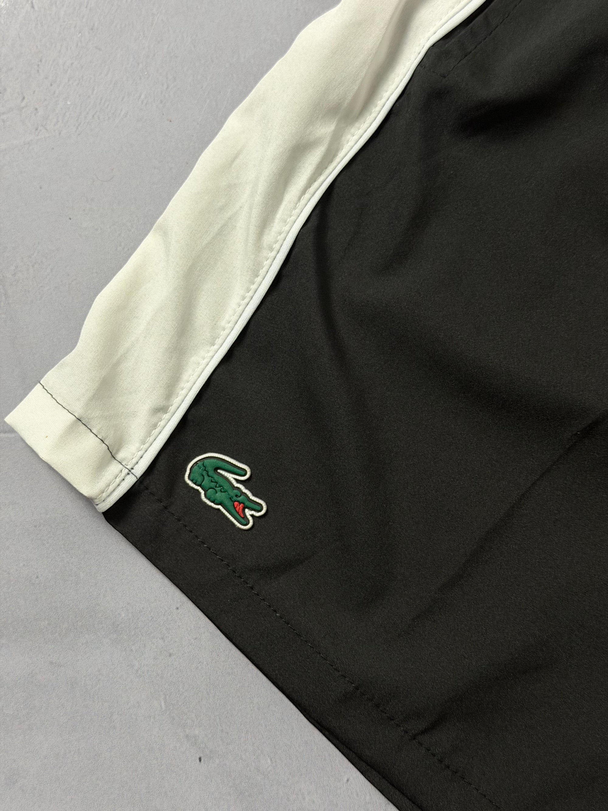 Shorts Tactel Lacoste Letreiro - Preto