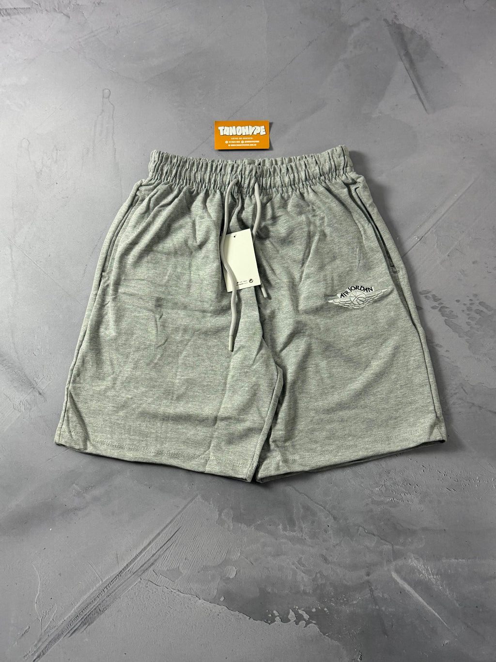 Shorts Moletom Air Jordan - Cinza