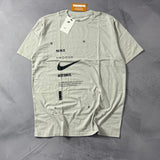 Camiseta Nike Swoosh + Just do IT - Cinza Smoke