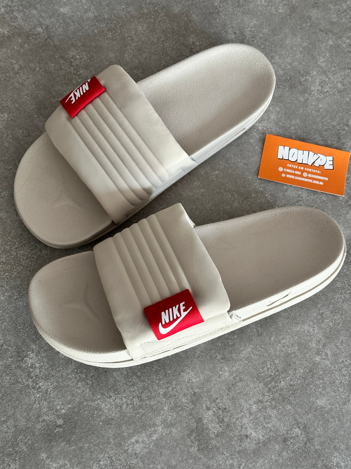 Chinelo Slide Nike Offcourt Adjust - Bege