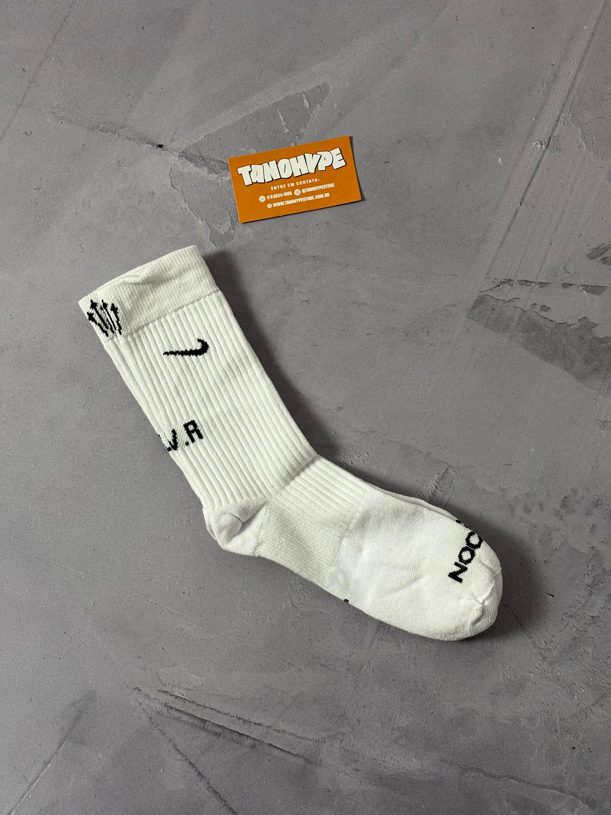 Meia Cano Alto Nike x Nocta - Branca