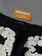 Shorts Moletom Denim Tears - Preto