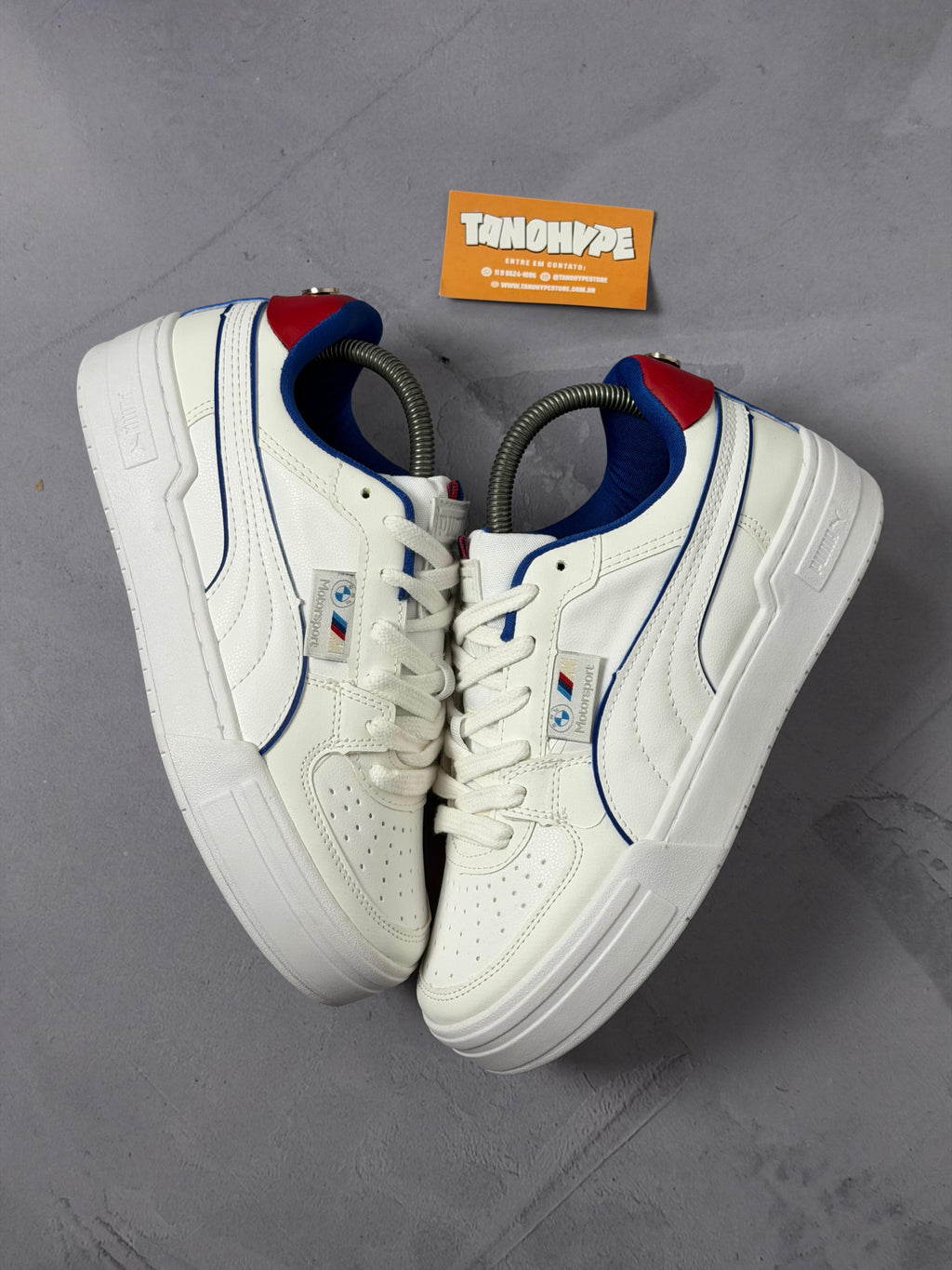 Tênis Puma BMW M Motorsport Caven 2.0 - Branco/Royal