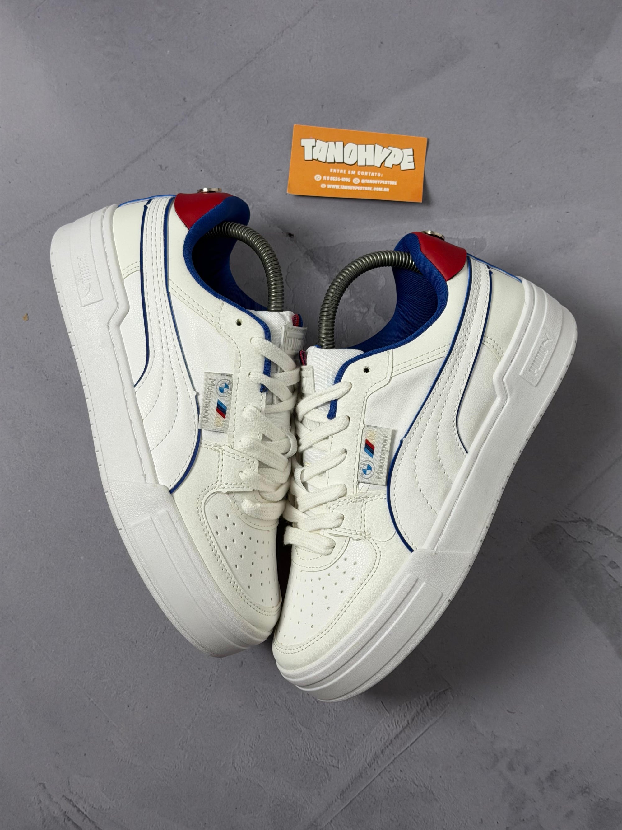 Tênis Puma BMW M Motorsport Caven 2.0 - Branco/Royal
