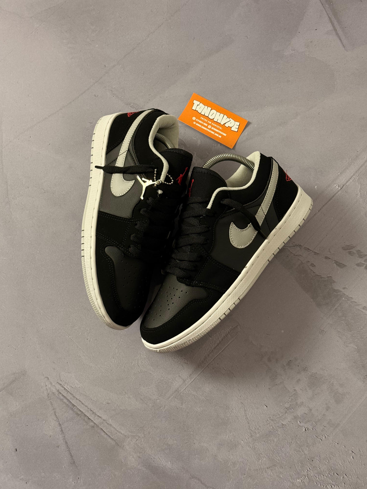 Tênis Nike Air Jordan Low 1 - Cinza Escuro