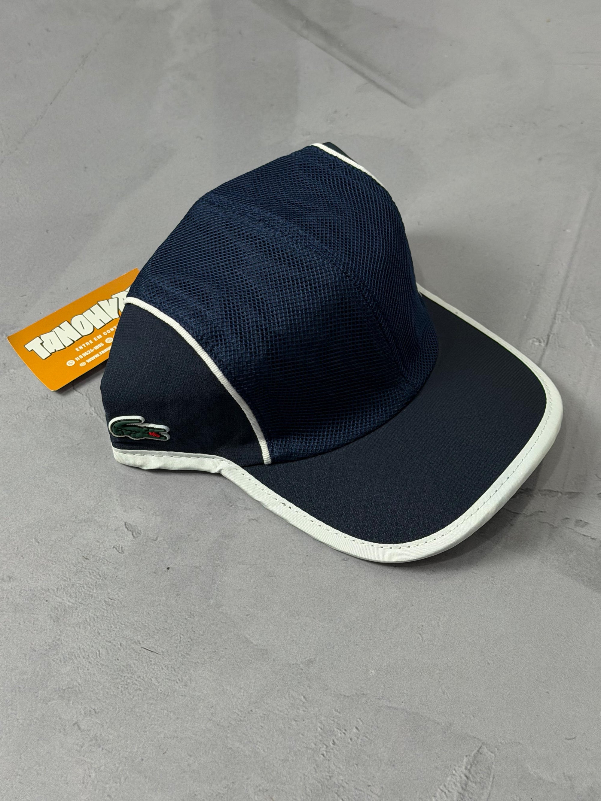 Boné Lacoste Colorblock - Azul Marinho