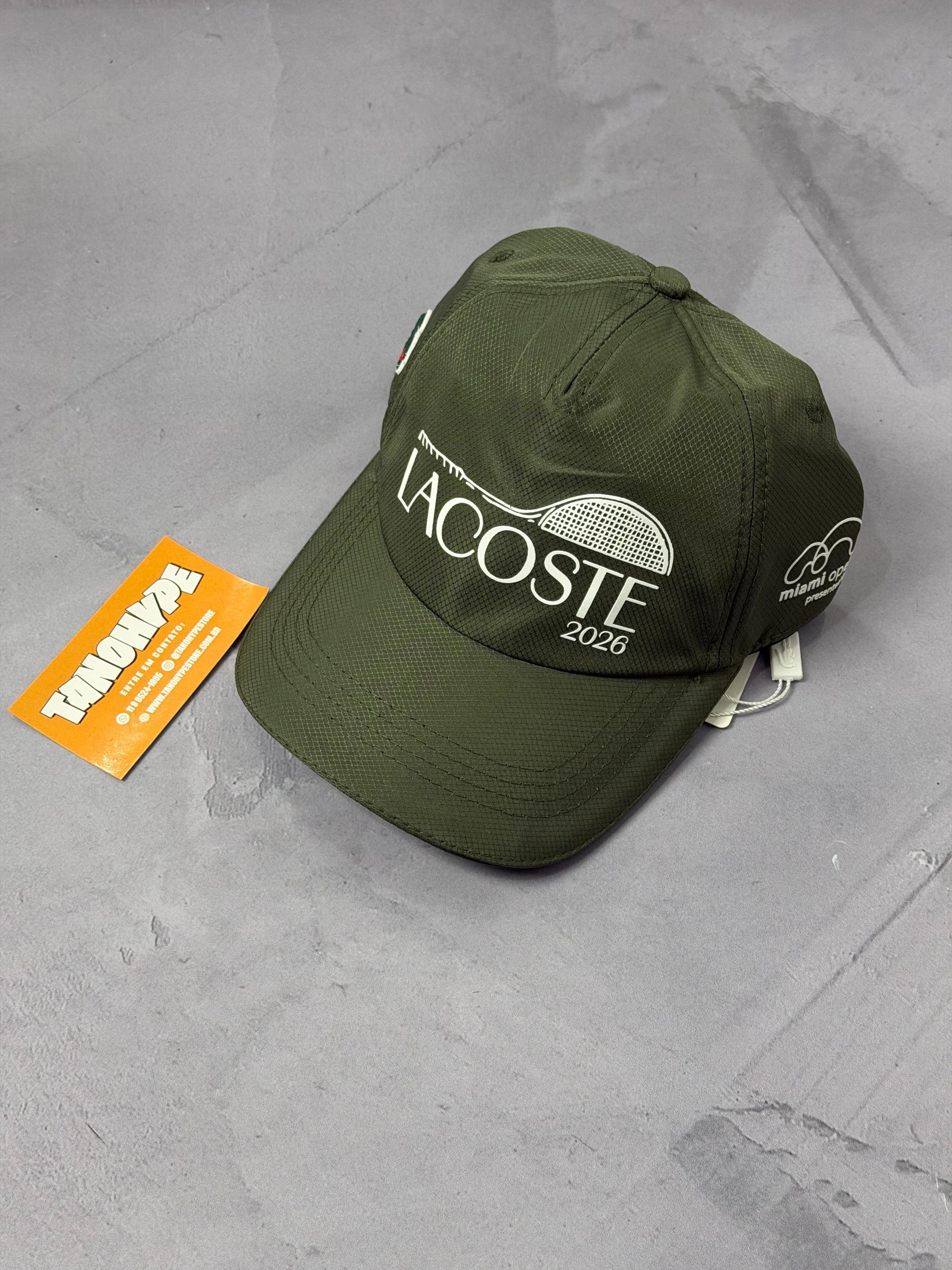 Boné Lacoste Miami Open 2026 - Verde Musgo