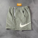 Shorts Moletom Nike Big Swoosh - Cinza