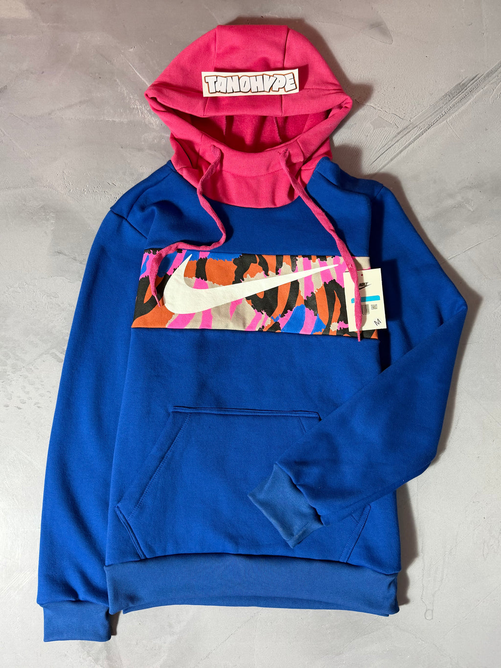 Moletom Nike Touca Rosa - Azul