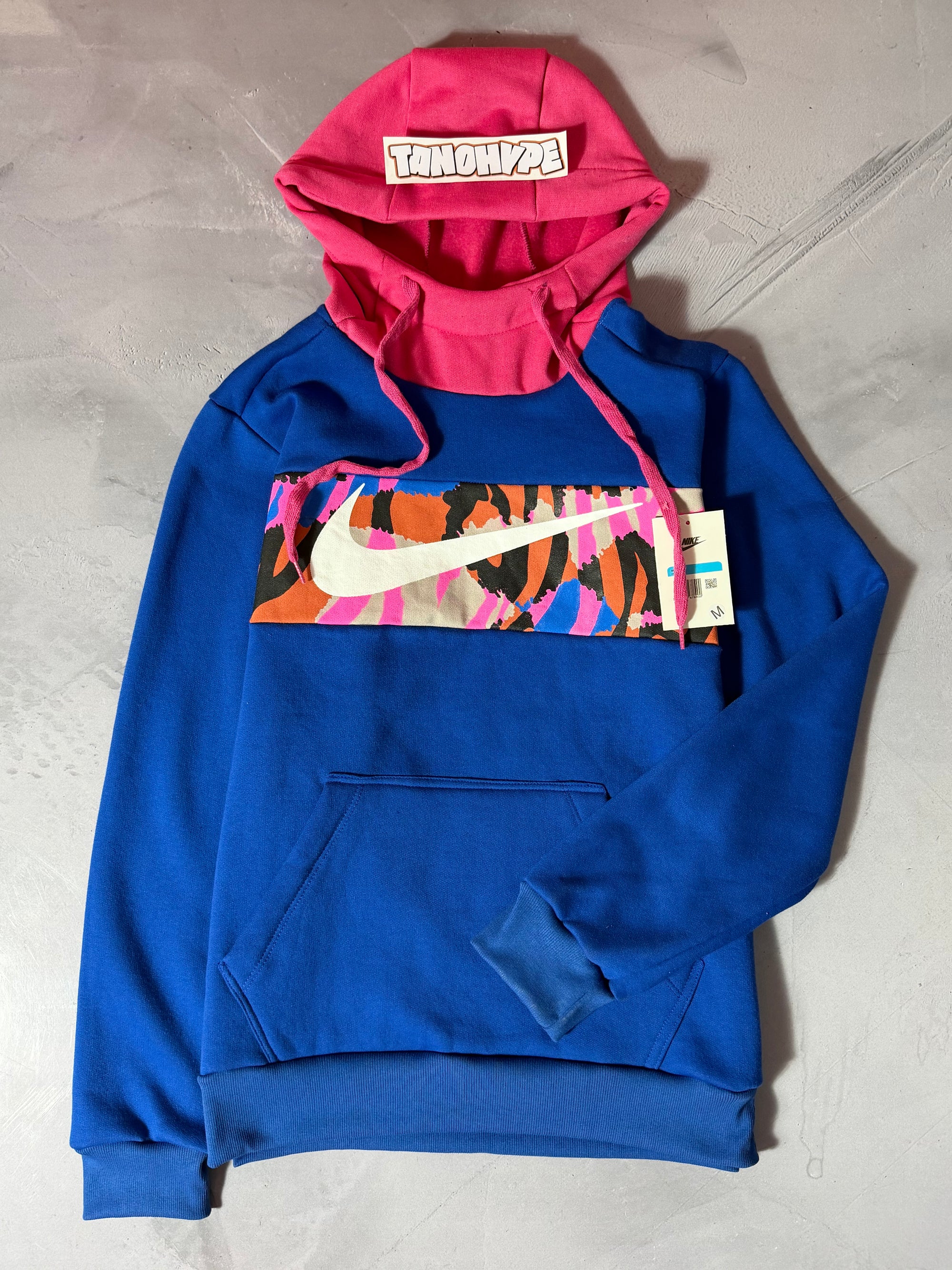 Moletom Nike Touca Rosa - Azul