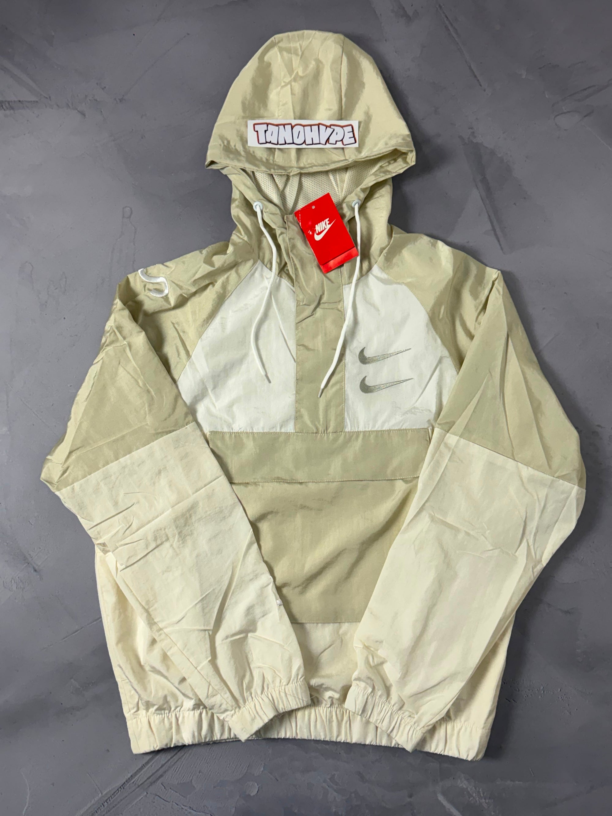 Corta Vento Nike Double Swoosh - Creme
