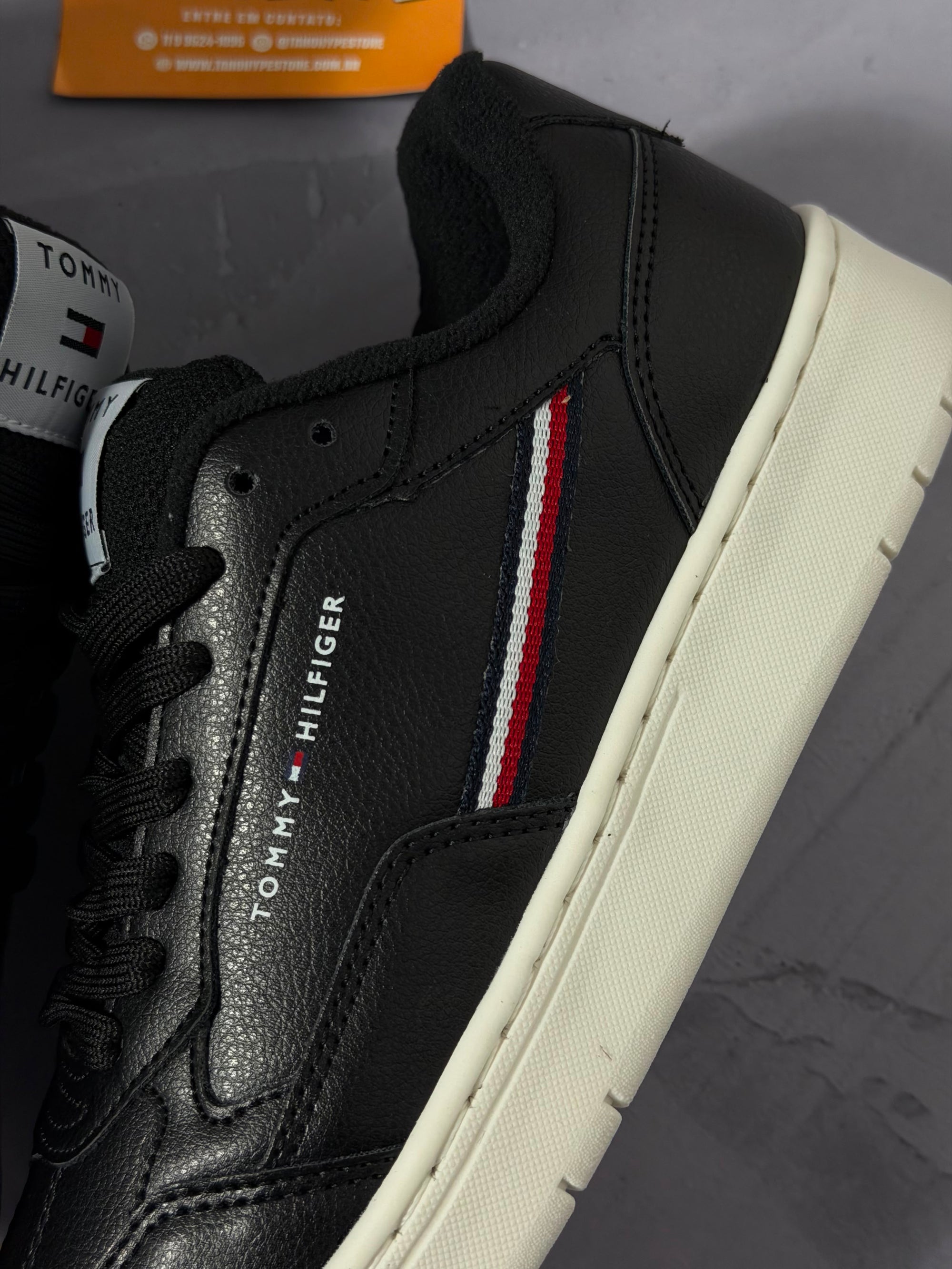 Tênis Tommy Hilfiger Basket Core - Preto