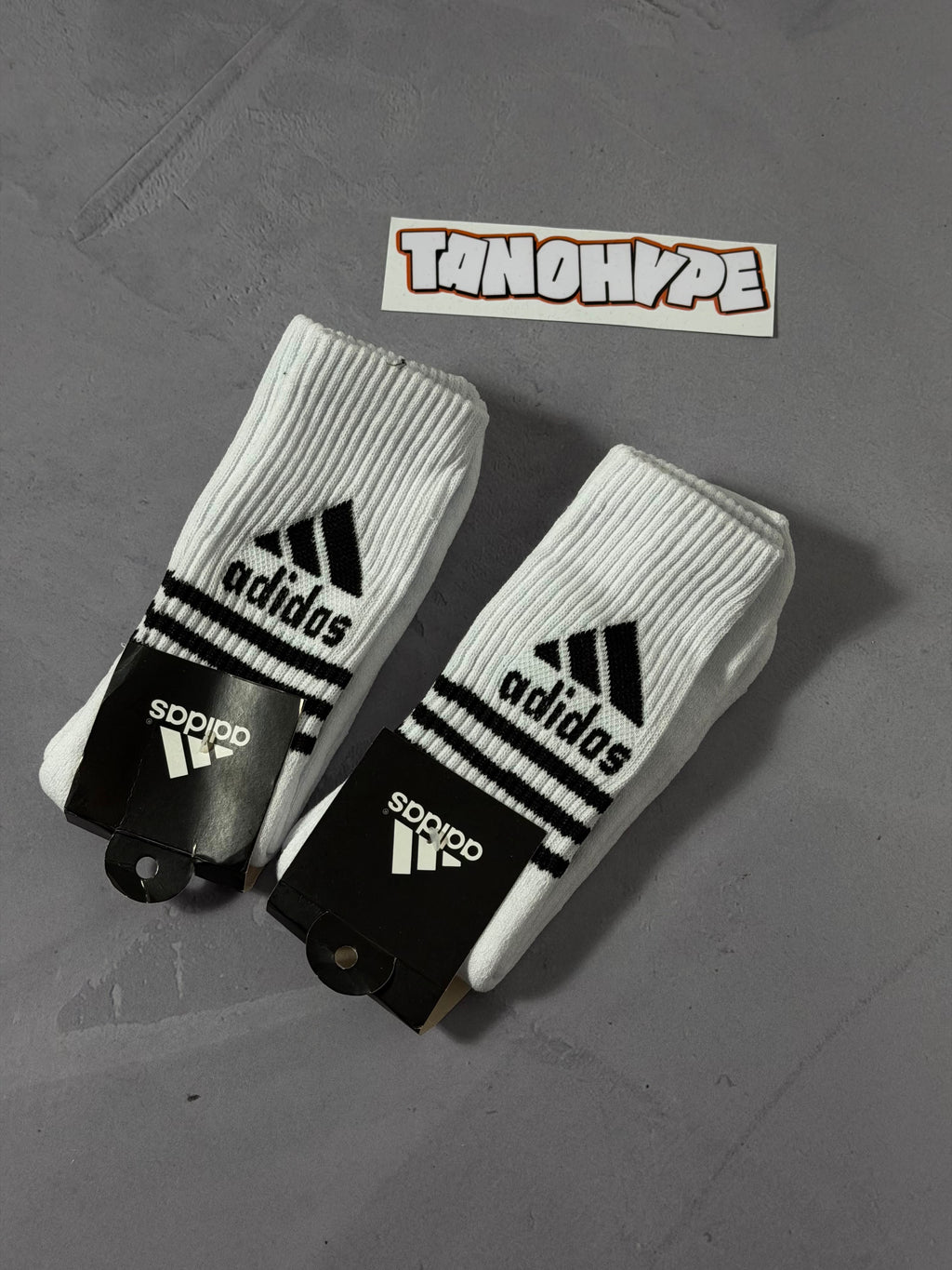 Meia Cano Alto Adidas - Branca