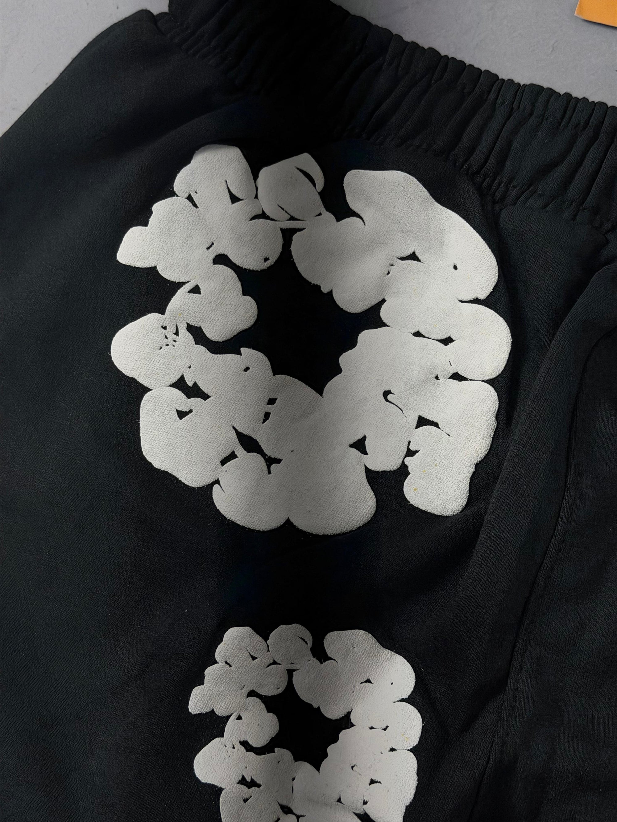 Shorts Moletom Denim Tears - Preto
