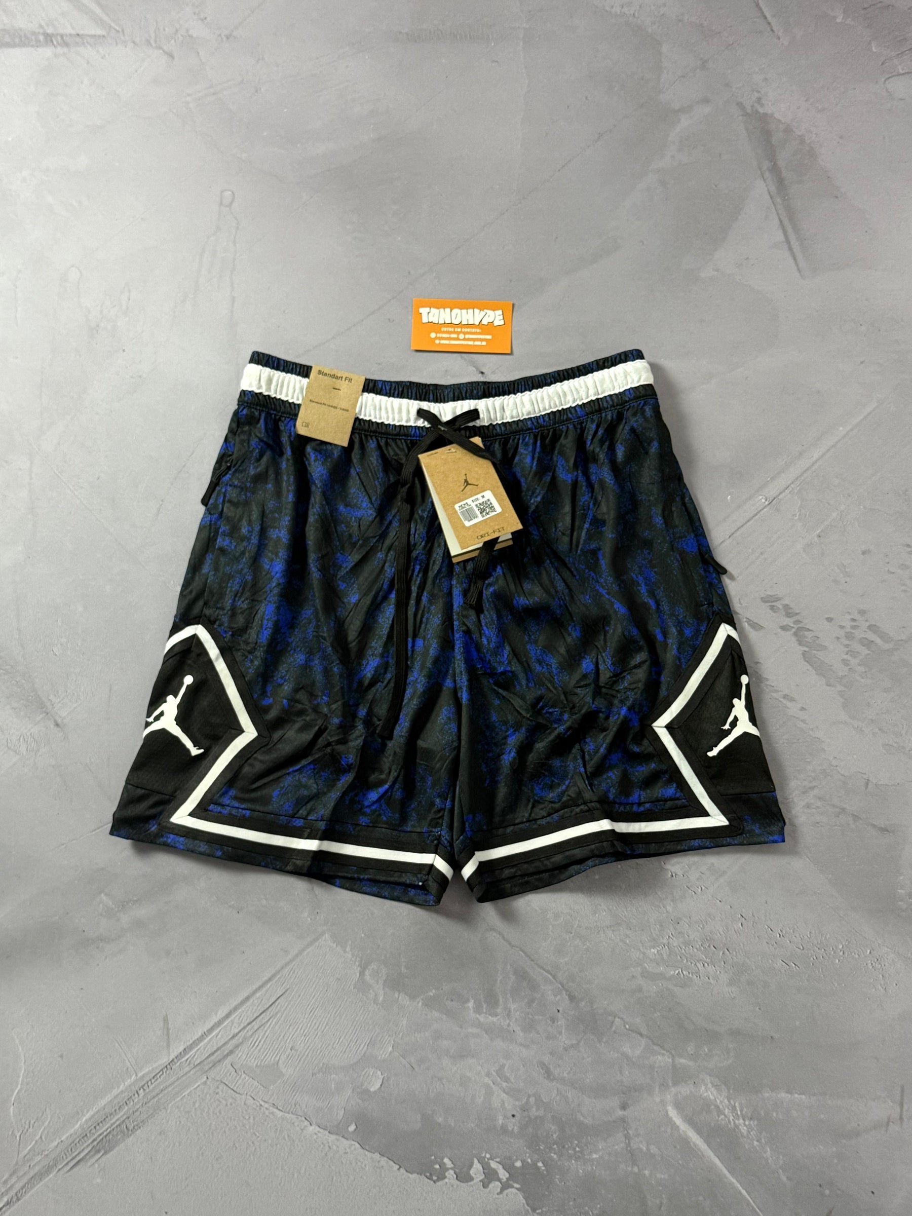Shorts Jordan Diamond Dri Fit - Azul e Preto
