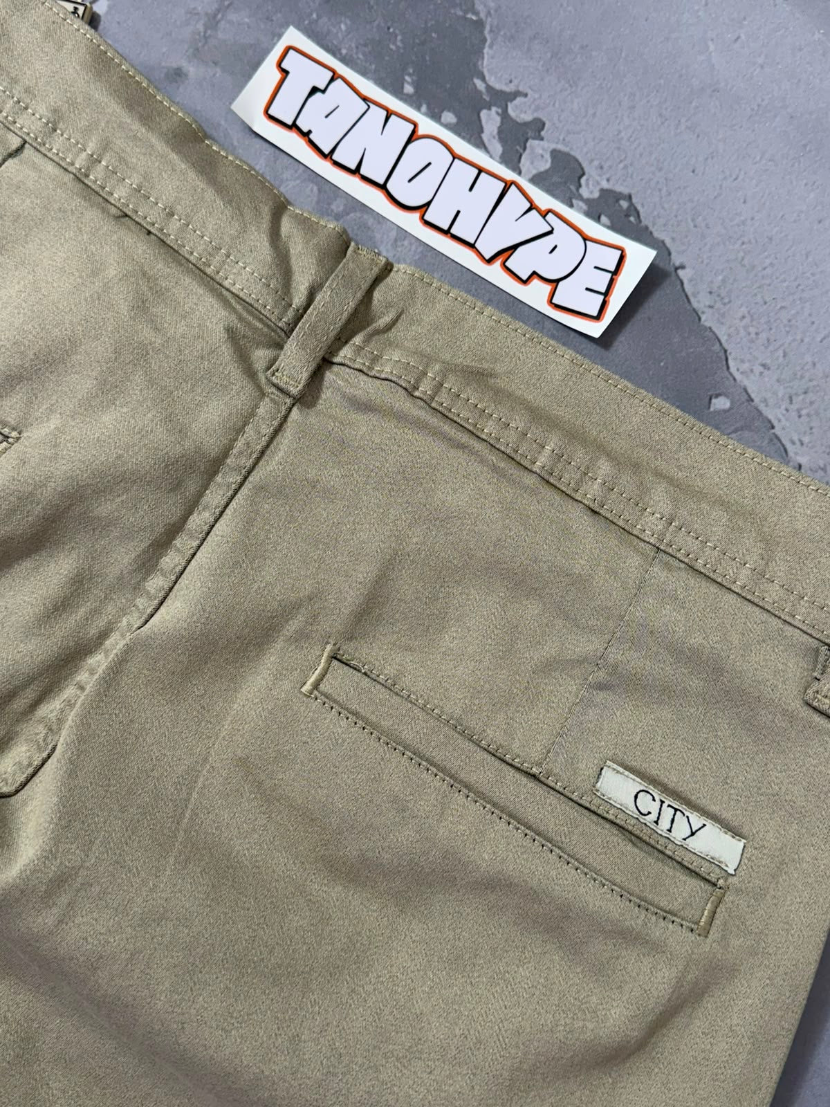 Calça Alfaiataria City Denim - Bege