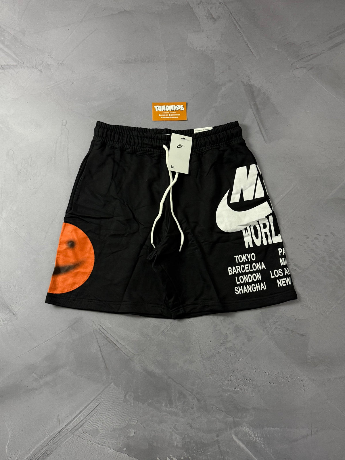 Shorts Moletom Nike World Tour - Preto