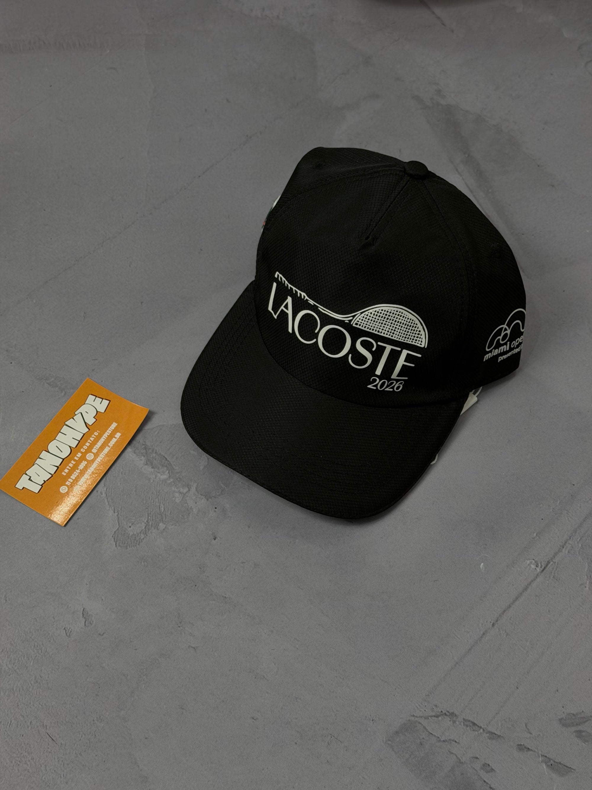 Boné Lacoste Miami Open 2026 - Preto