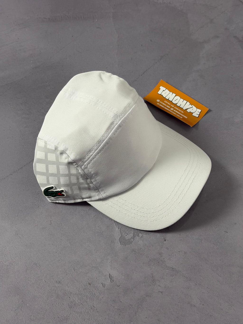 Boné Lacoste Sport Graphic Print - Branco