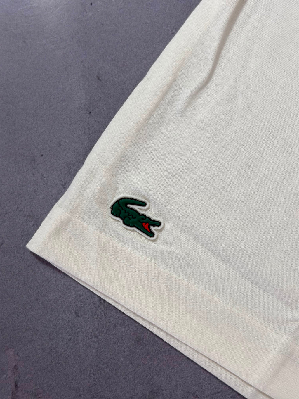 Camiseta Lacoste x Djokovic - Creme