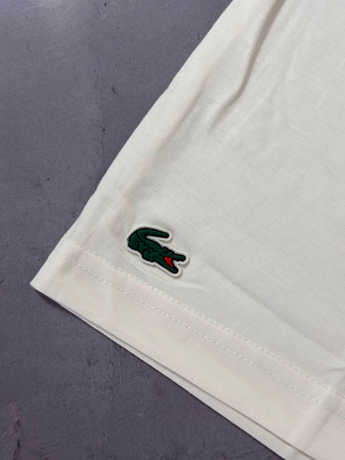 Camiseta Lacoste x Djokovic - Creme