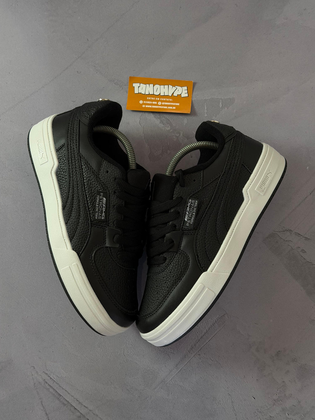 Tênis Puma Ca Pro AMG Mercedes - Preto e Branco