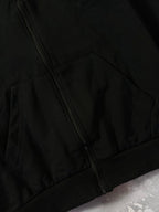 Moletom Nike Club C/Zíper - Preto