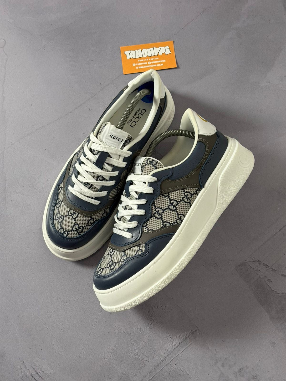 Tênis Gucci - Azul Marinho