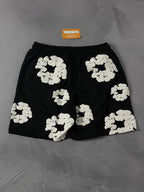 Shorts Moletom Denim Tears - Preto