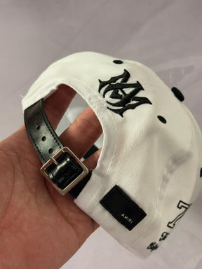Boné Amiri - Branco/Preto