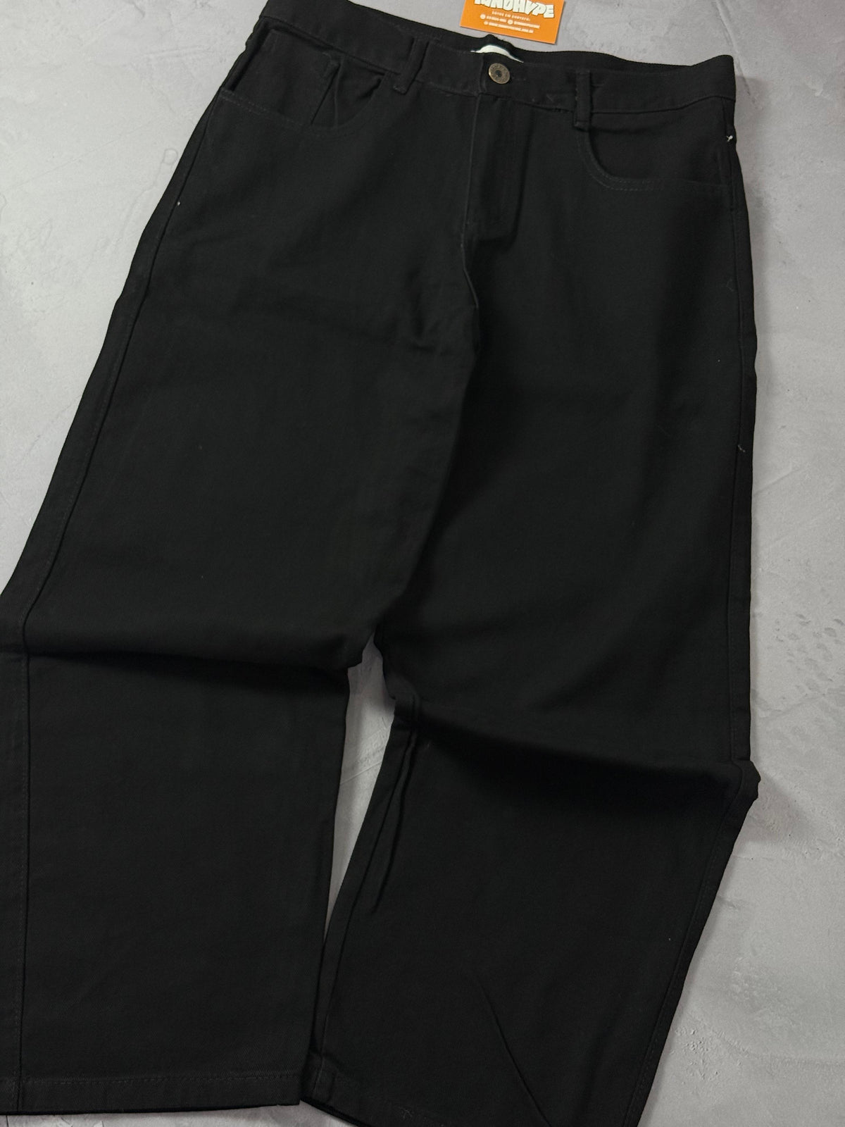 Calça Jeans Baggy - Preta