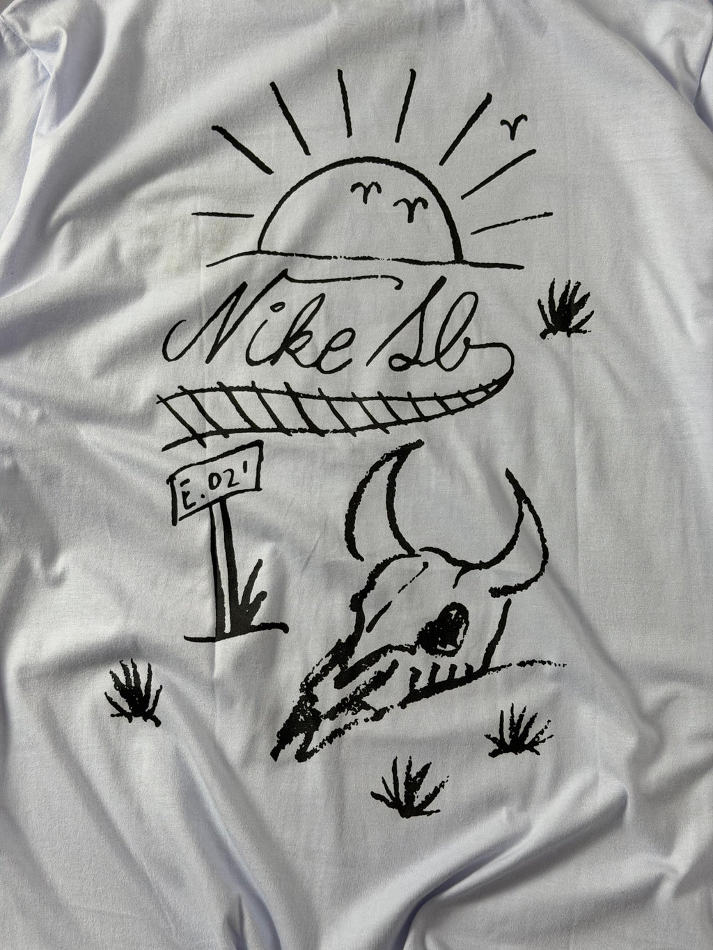 Camiseta Nike Sb Sunset - Branca