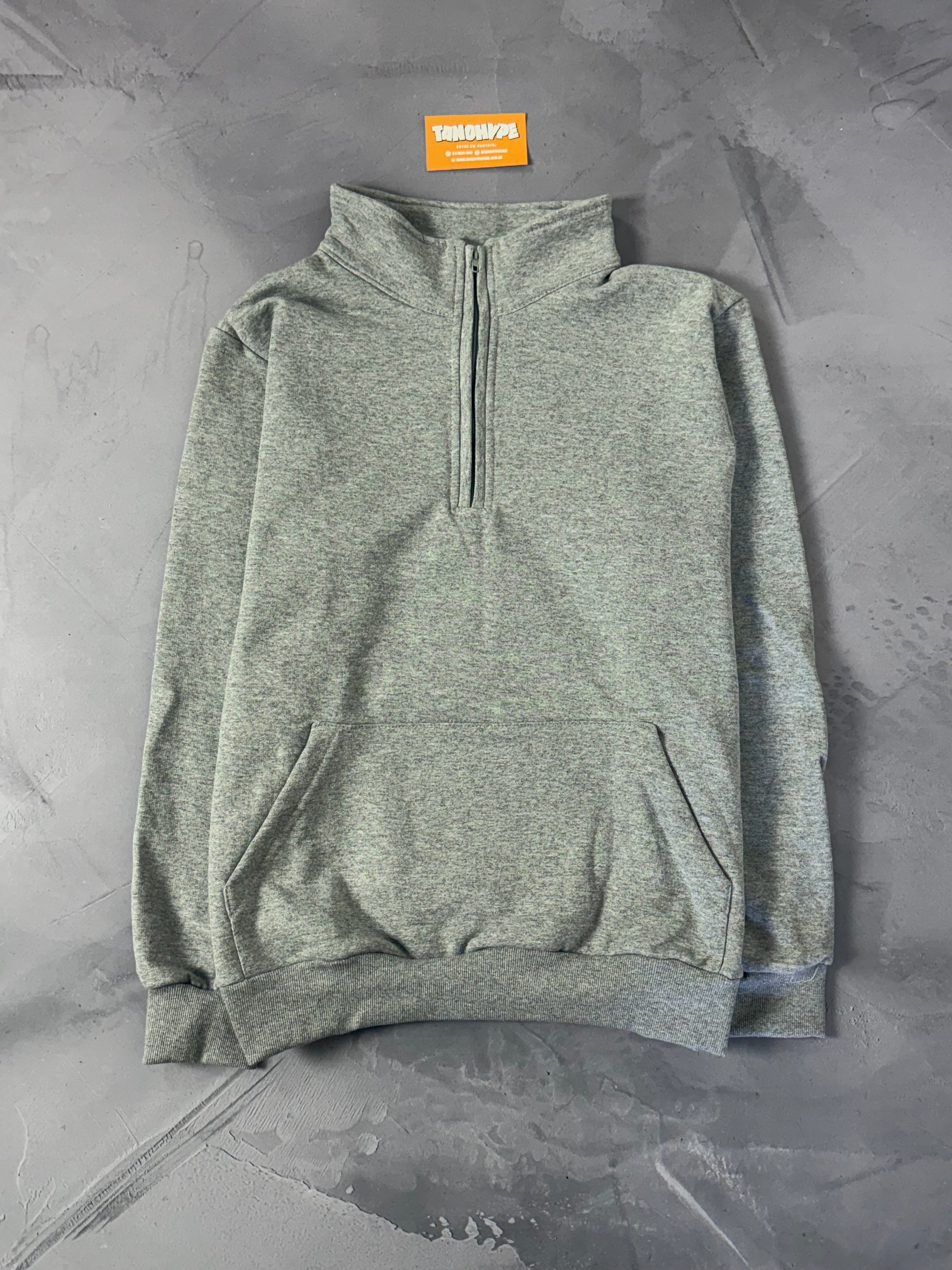 Moletom Gola Alta Zara - Cinza