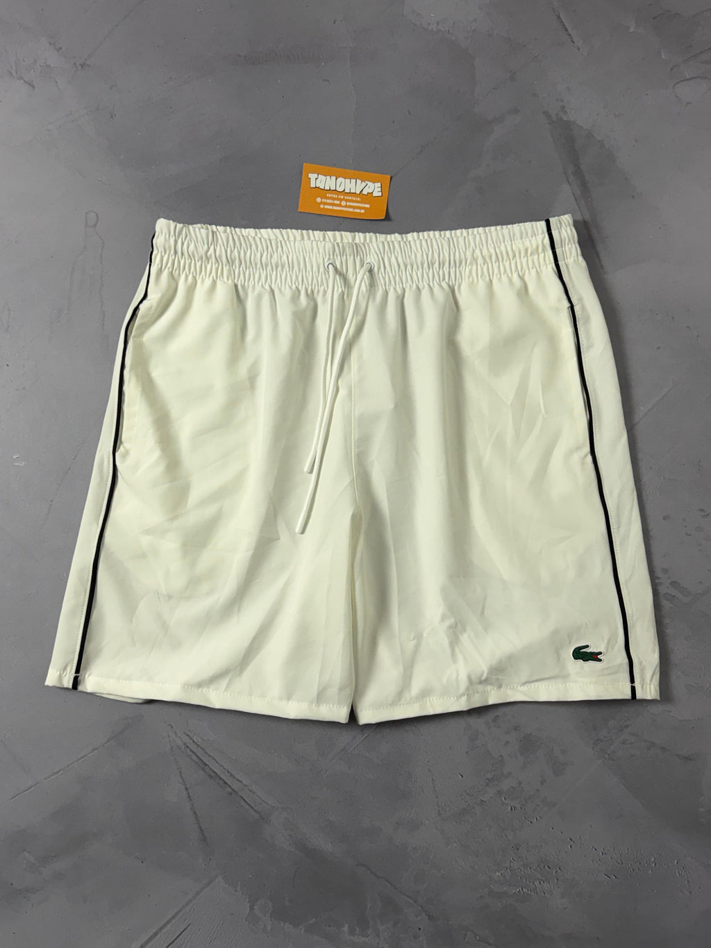 Shorts Tactel Lacoste OffWhite