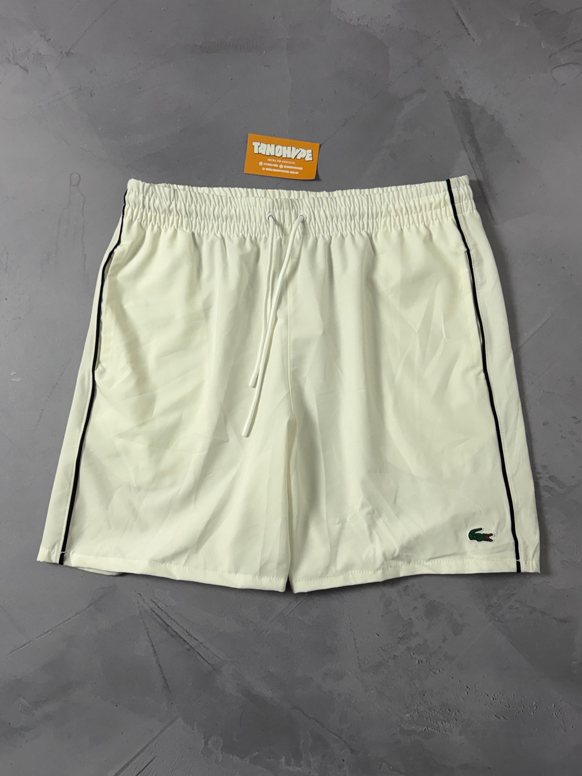 Shorts Tactel Lacoste OffWhite