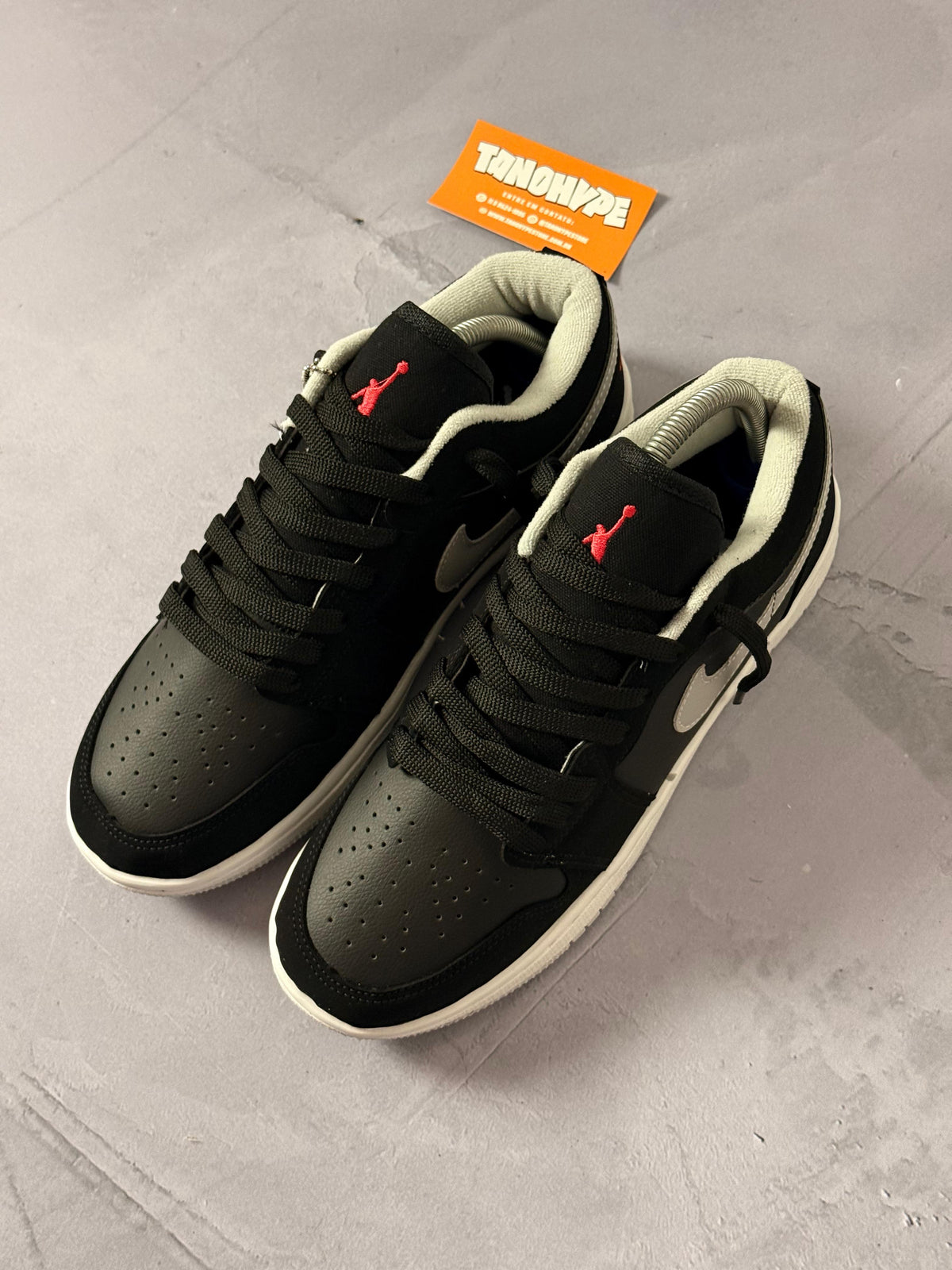 Tênis Nike Air Jordan Low 1 - Cinza Escuro