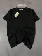 Camiseta Oversized Zara Texturizada - Preto