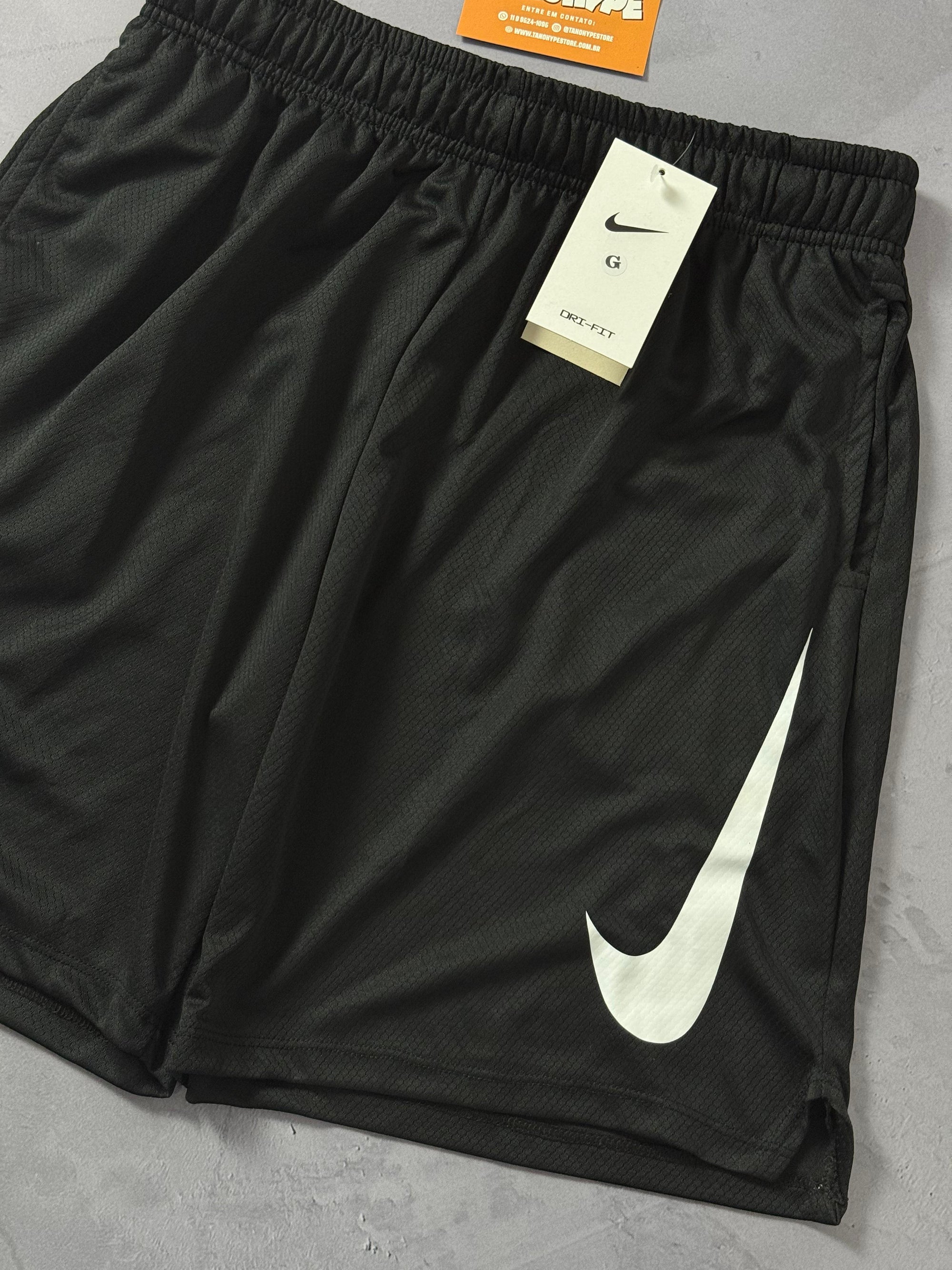 Shorts Aero Dry Nike Big Swoosh - Preto