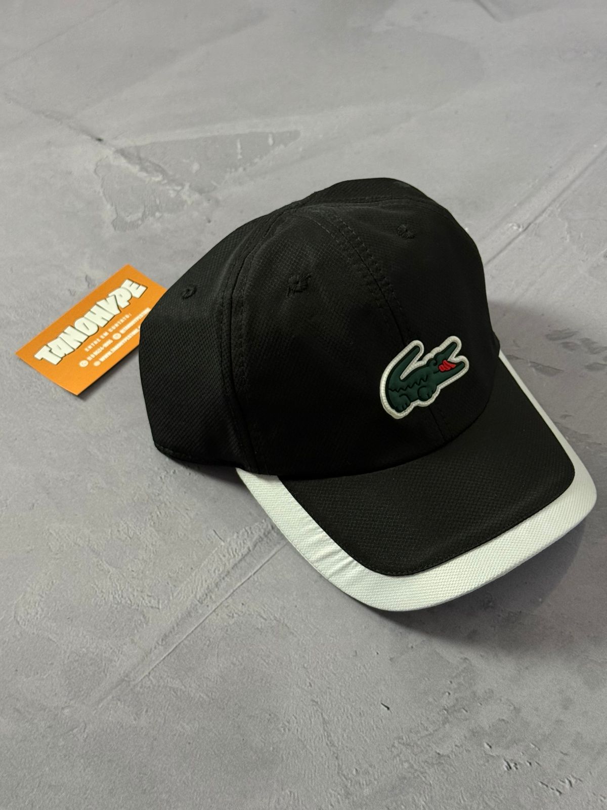 Boné Lacoste Big Croc Sport - Preto