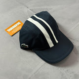 Boné Lacoste Five Panel Listras - Azul Marinho